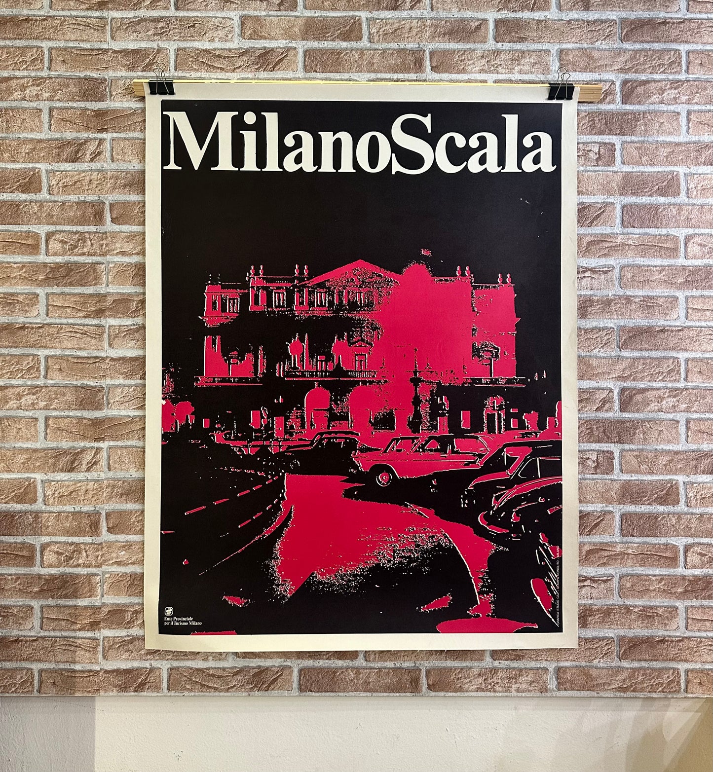 Manifesto pubblicitario originale - Milano Scala