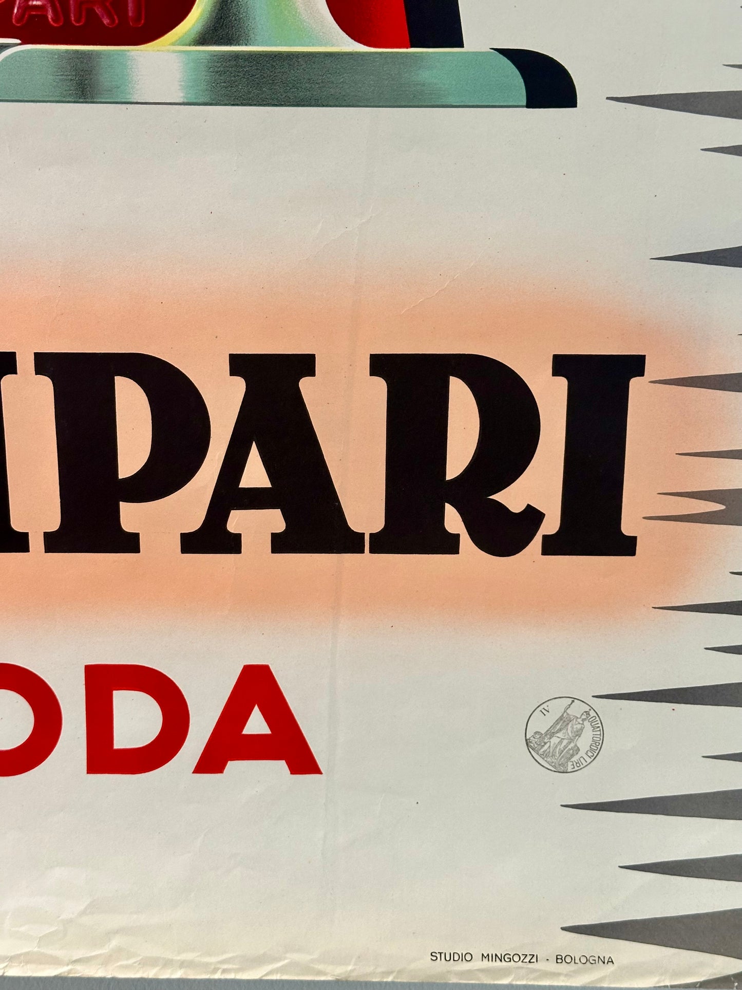 Manifesto pubblicitario originale - Campari Soda