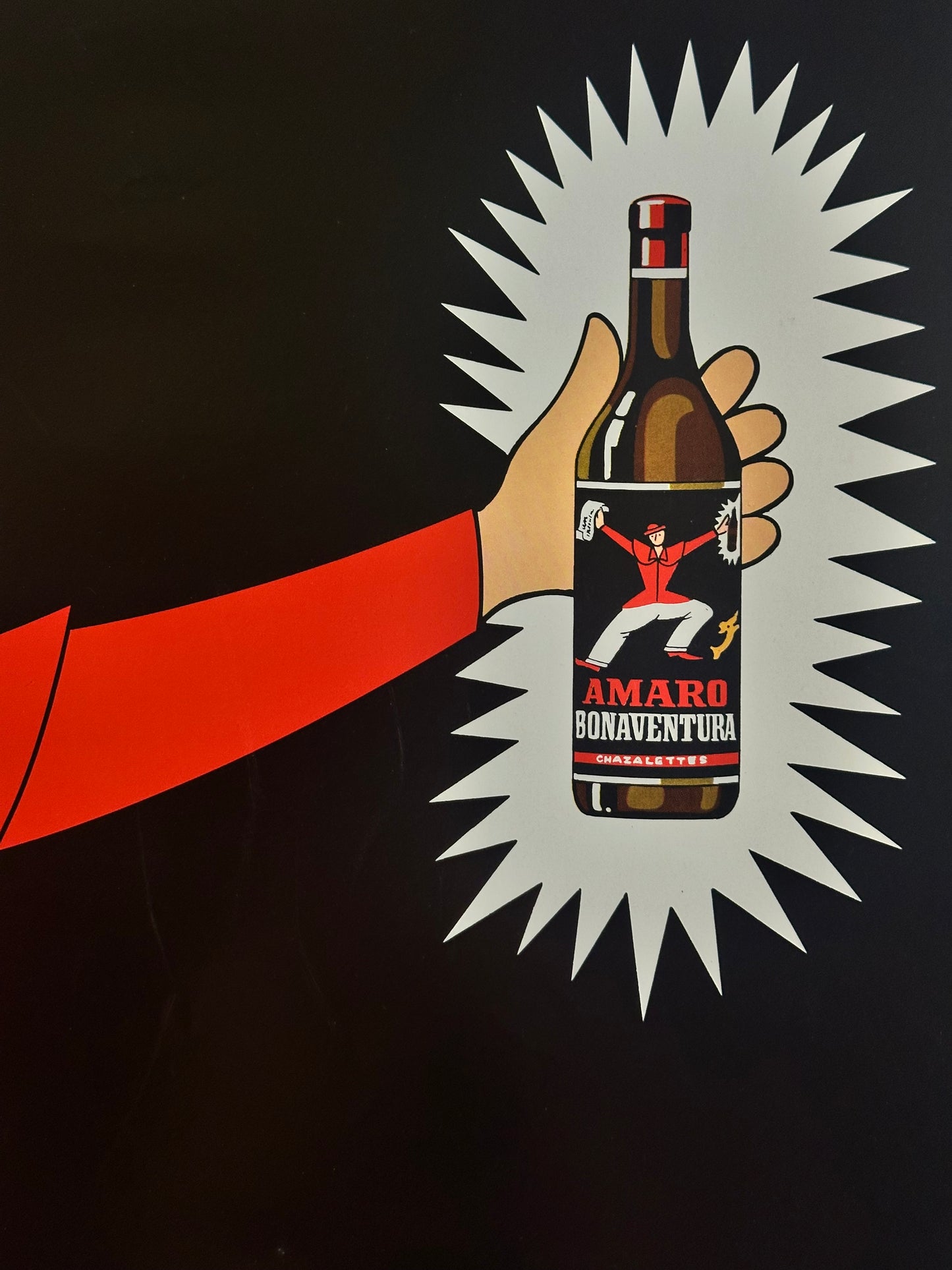 Manifesto pubblicitario originale - Amaro Bonaventura