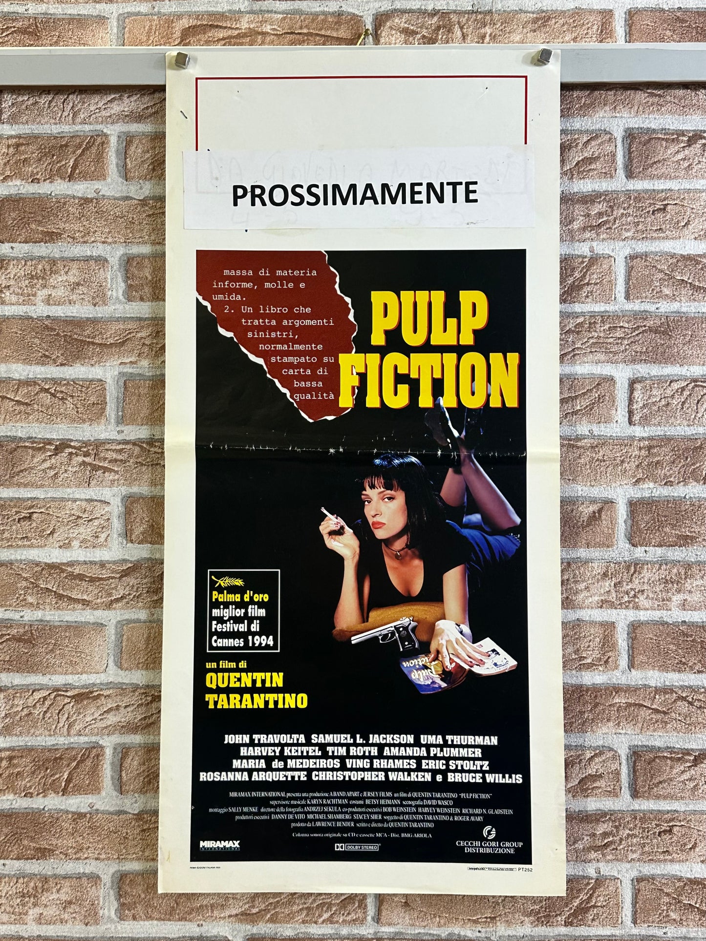 Locandina di cinema - Pulp Fiction