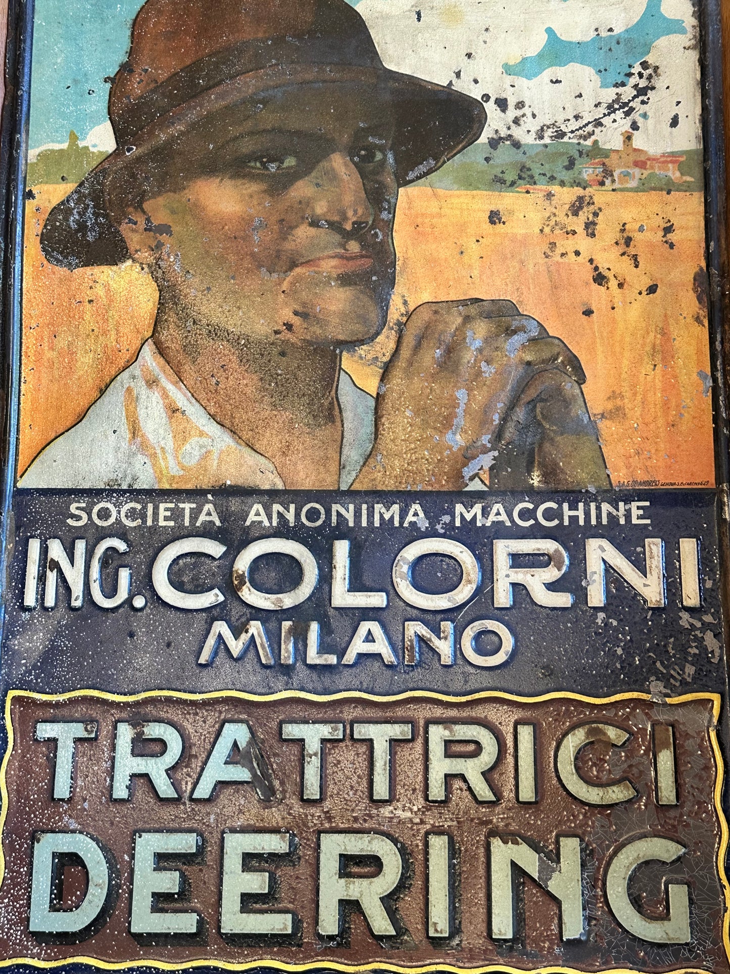 Targa pubblicitaria - Ing. Colorni Milano
