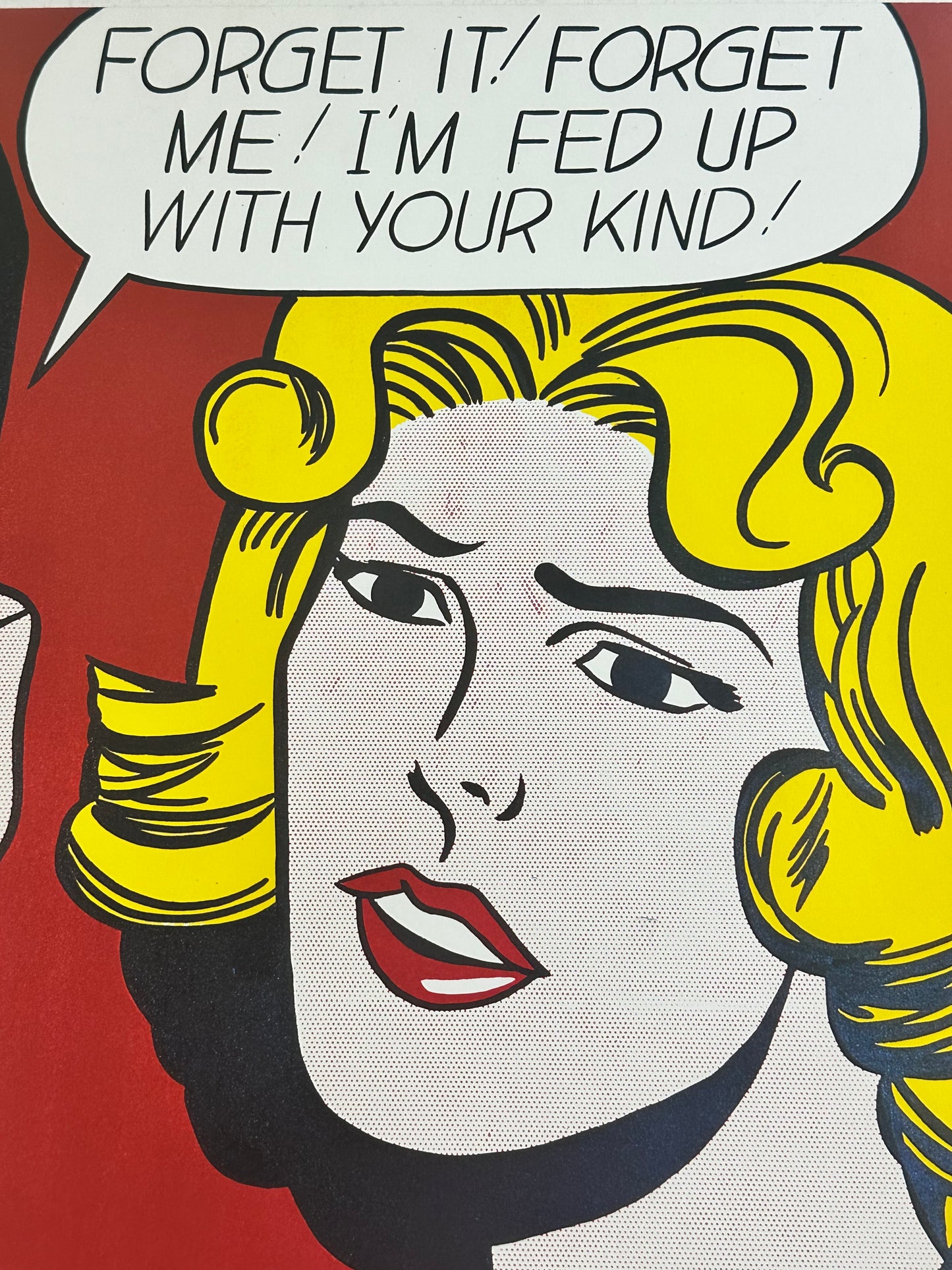 Manifesto pubblicitario originale - Roy lichtenstein