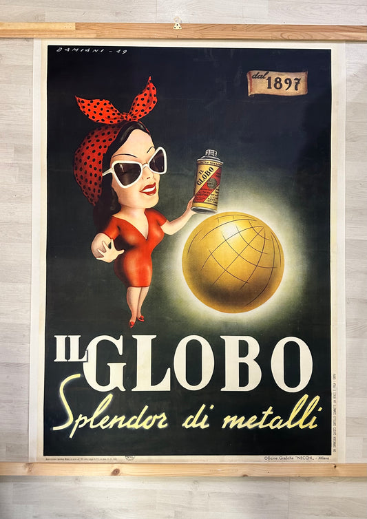 Manifesto pubblicitario originale - Il globo