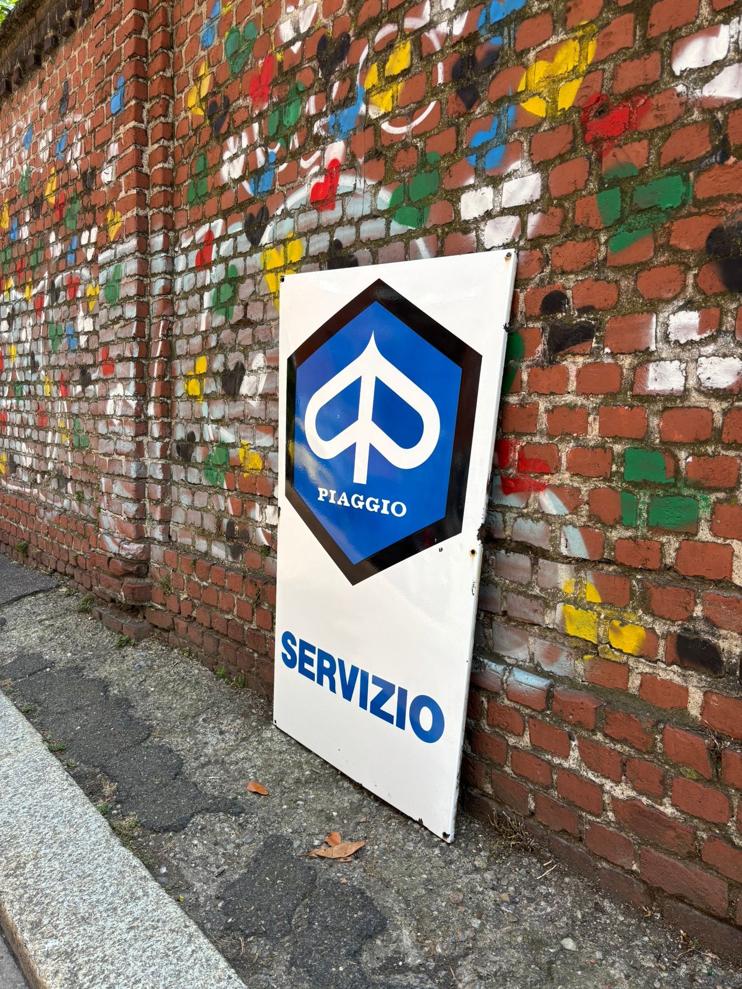 Insegna smaltata originale - Piaggio