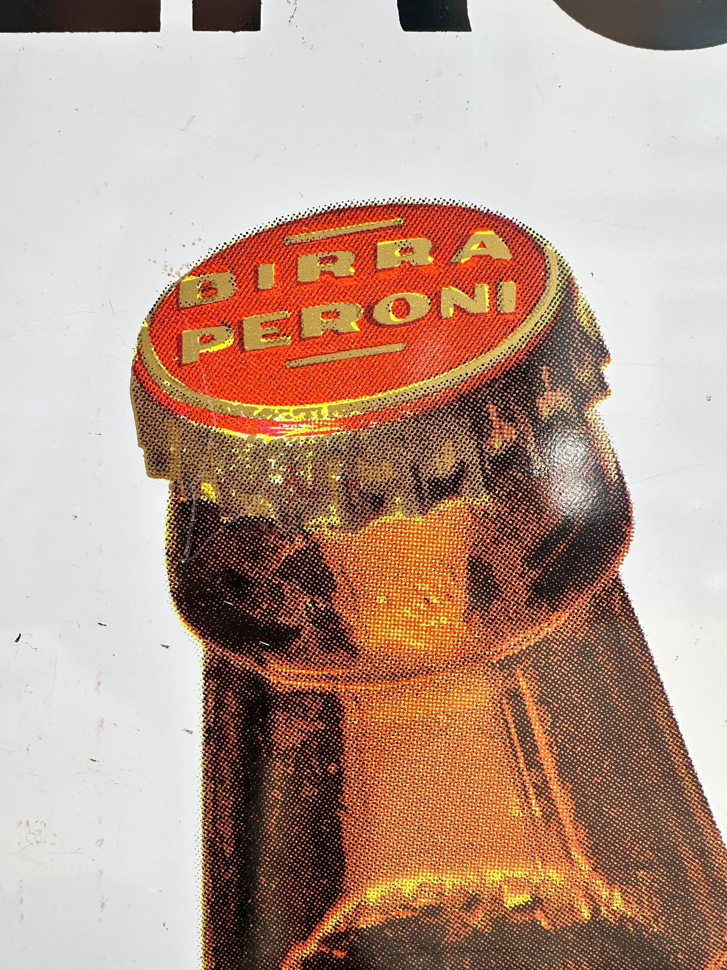 Insegna serigrafata - Birra Peroni