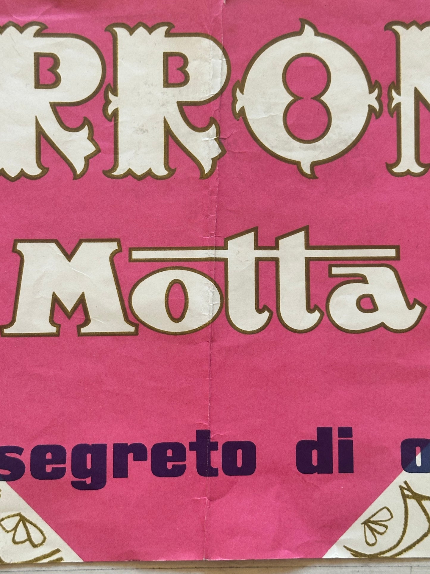 Manifesto pubblicitario originale - Torrone Motta Milano