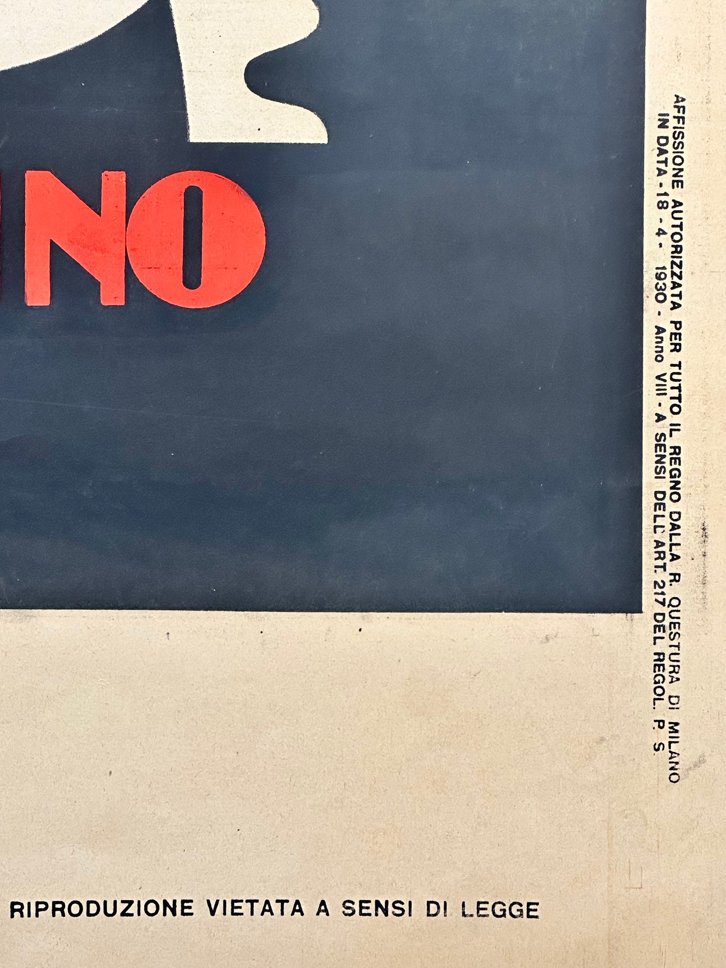 Manifesto pubblicitario originale - Cicli Cossu Sardegna
