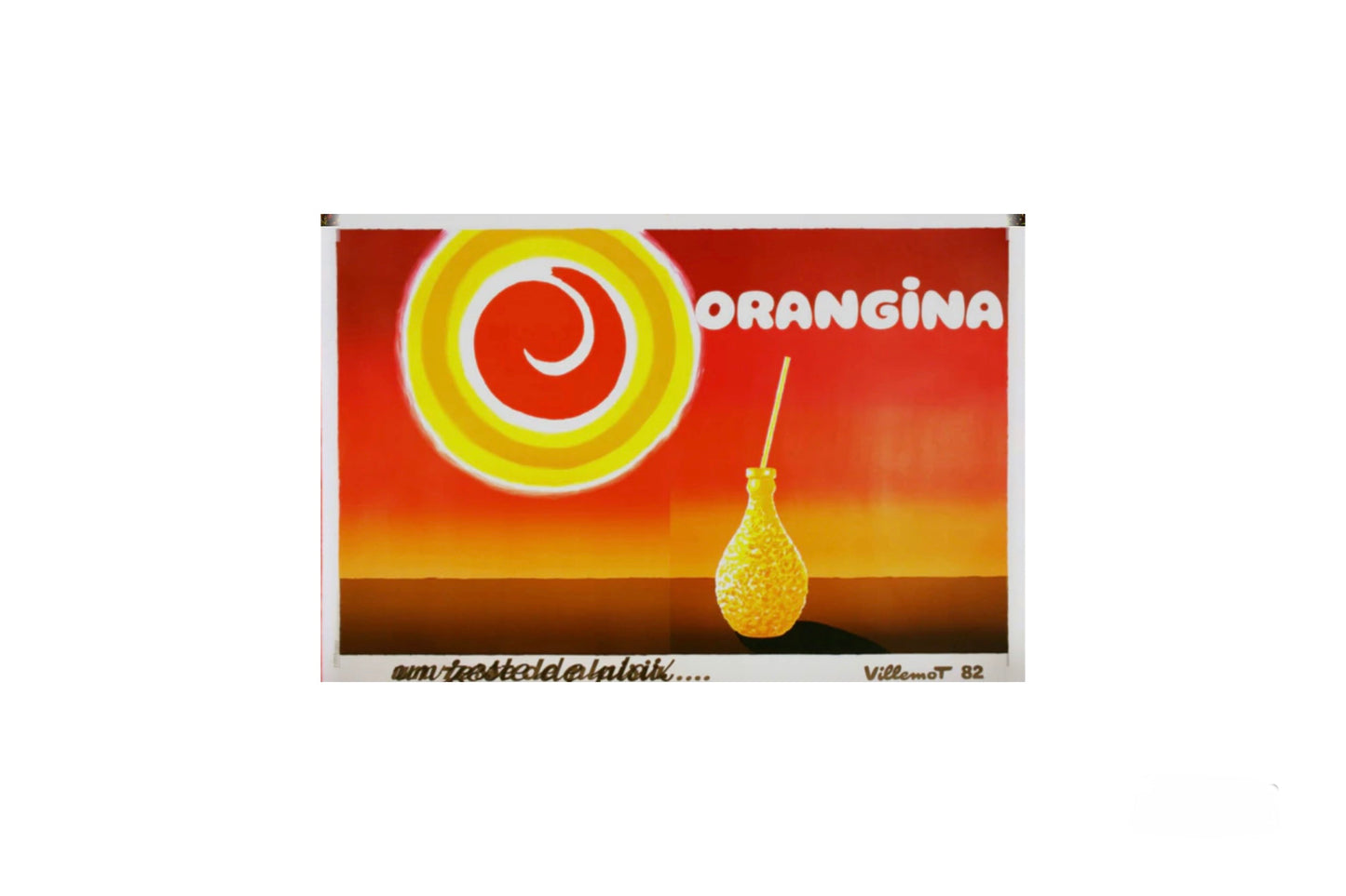 Manifesto pubblicitario originale- Orangina