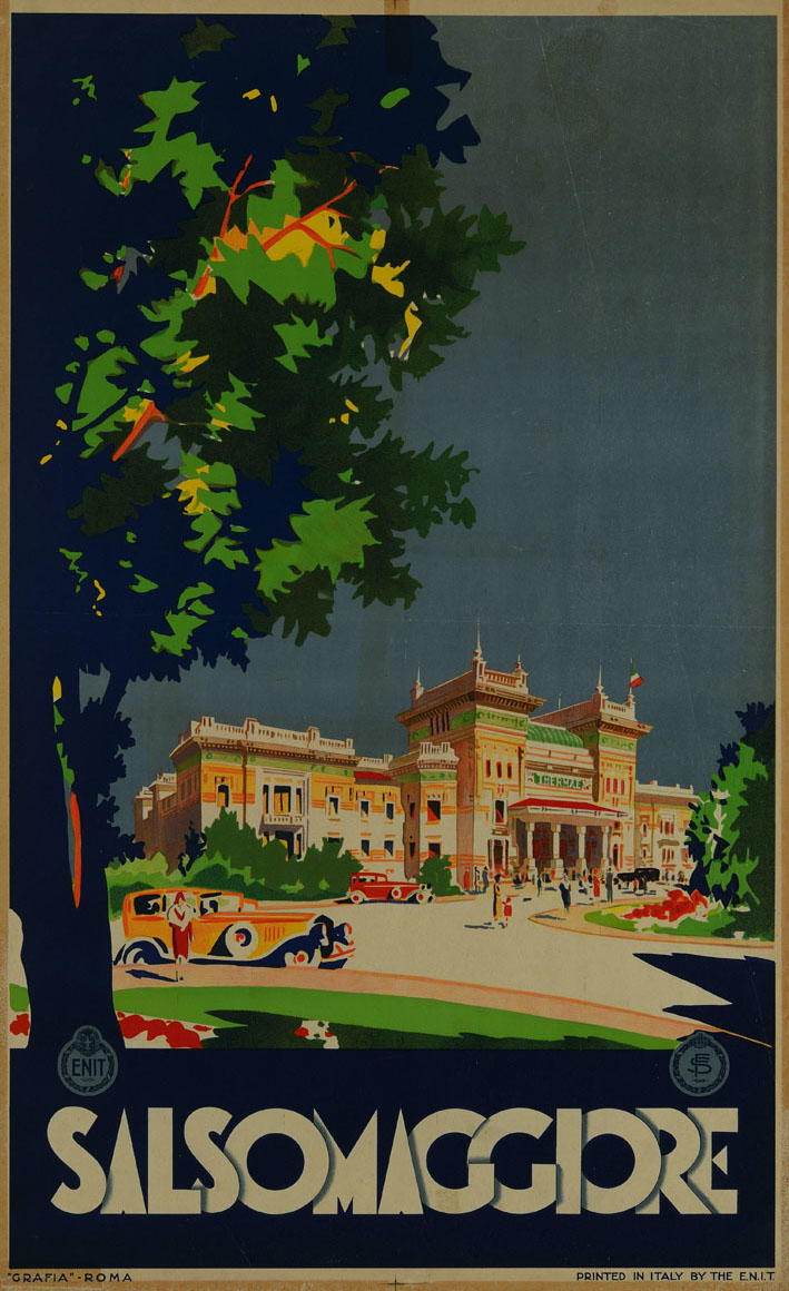 Manifesto pubblicitario originale - Salsomaggiore Terme