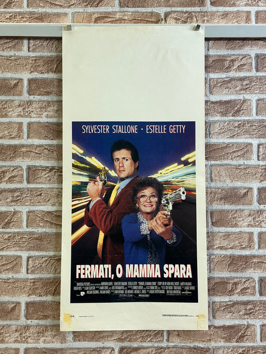 Locandina originale di cinema - Fermati, o mamma spara