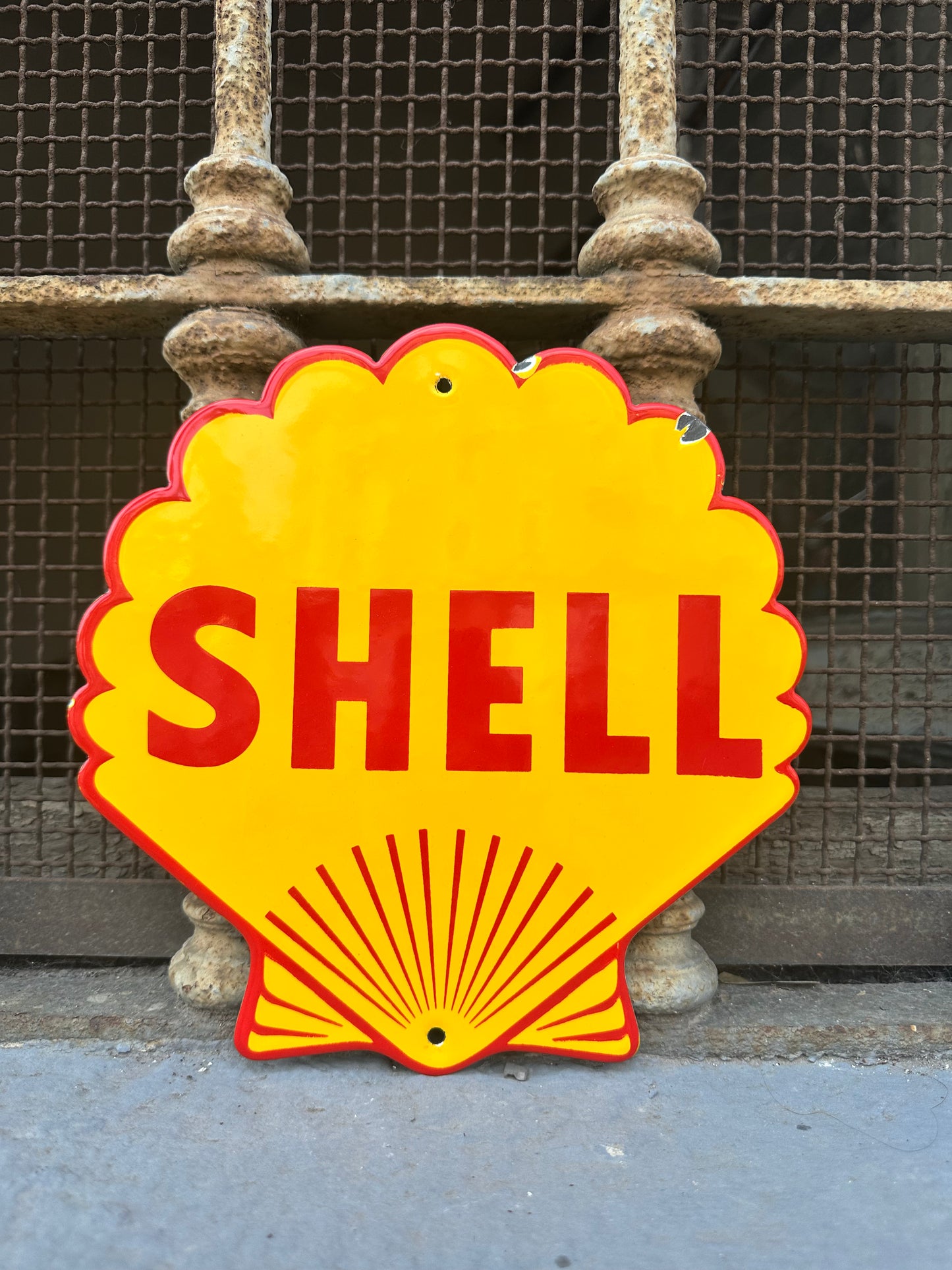 Insegna smaltata - Shell