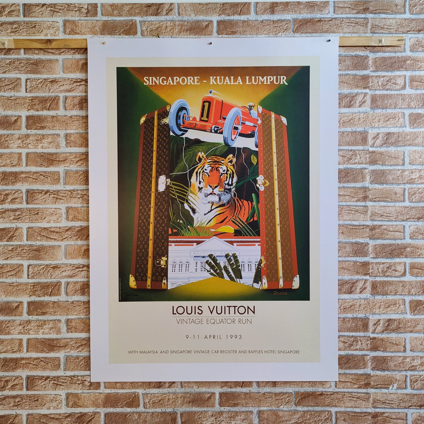 Razzia | Manifesto pubblicitario - Louis Vuitton Vintage Equator Run