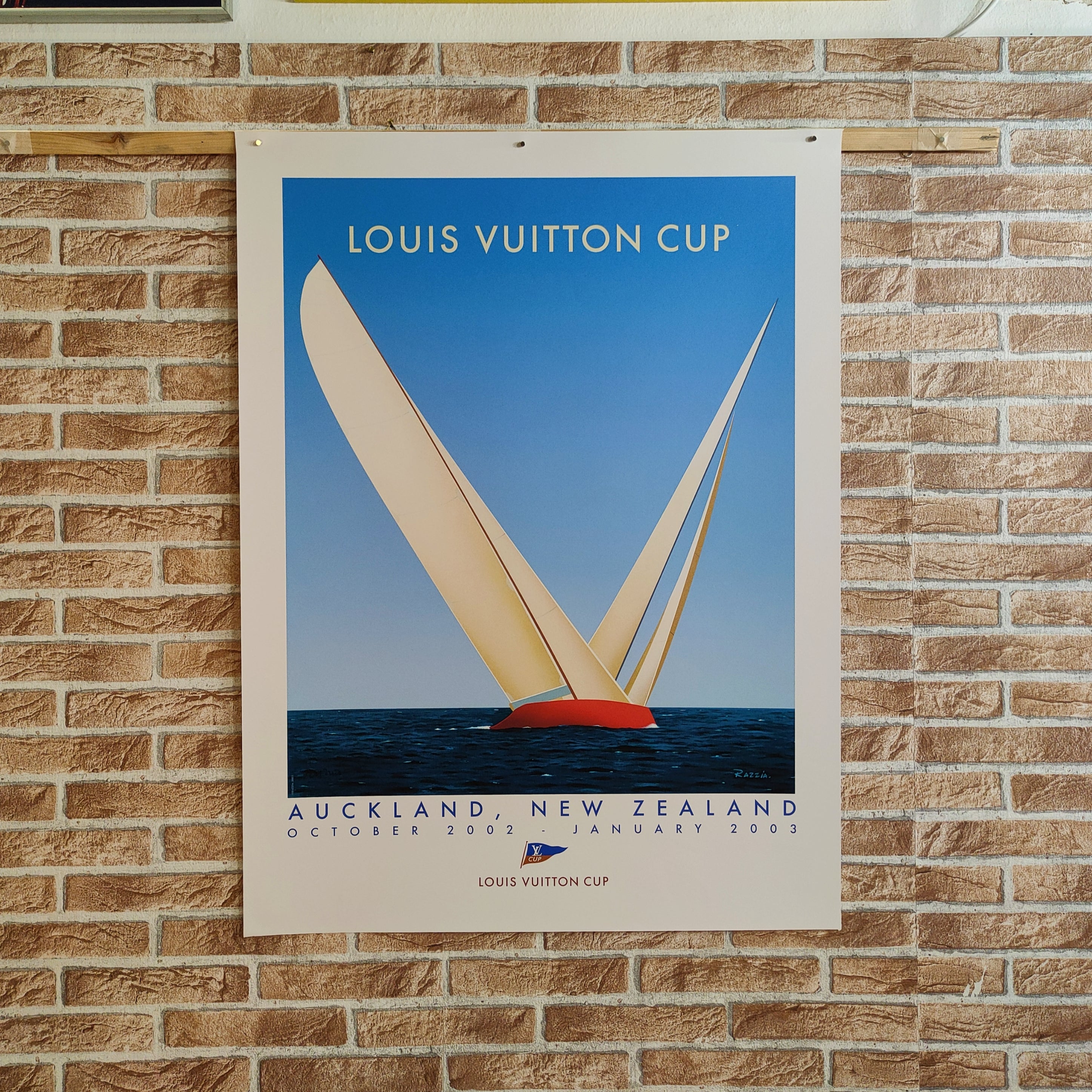 Poster Louis Vuitton Cup Aucland New Zealand 2003 Razzia 