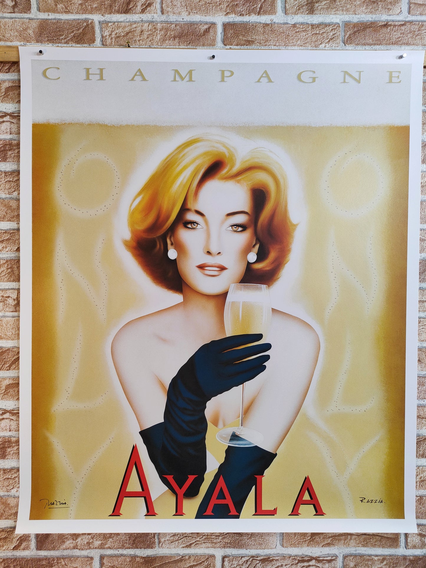 Razzia | Manifesto pubblicitario - Champagne Ayala vino