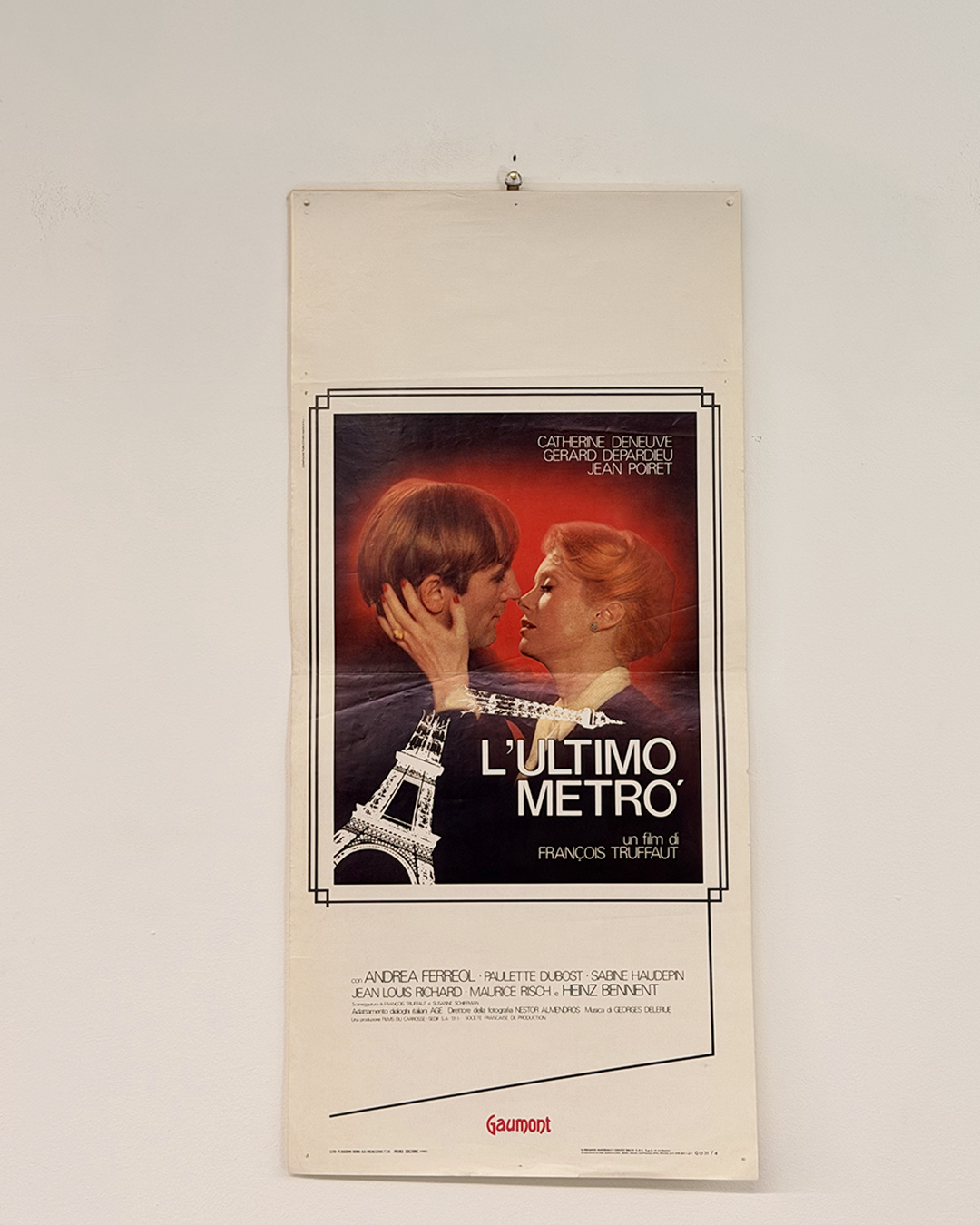 Locandina di cinema - L'ultimo metrò - Truffaut