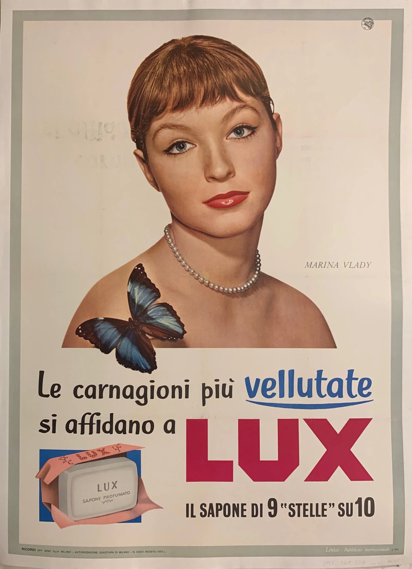 Manifesto pubblicitario originale - Sapone Lux