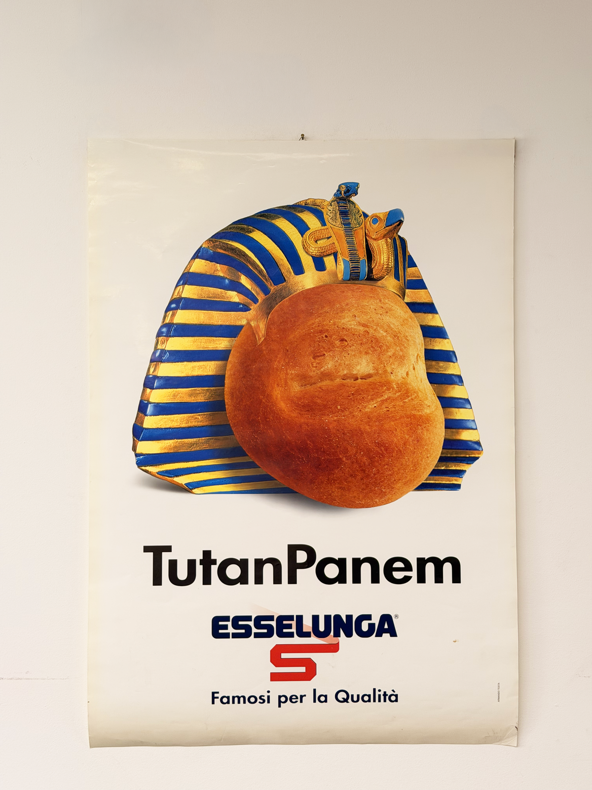 Manifesto pubblicitario originale - Tutanpanem Esselunga