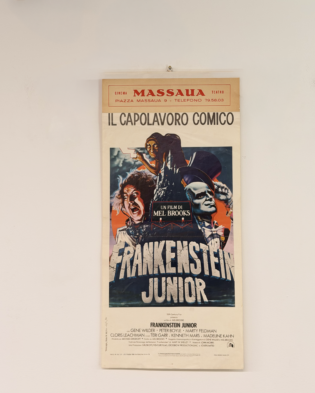 Locandina di cinema - Frankenstein Junior
