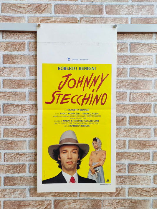 Locandina originale di cinema - "Johnny Stecchino"