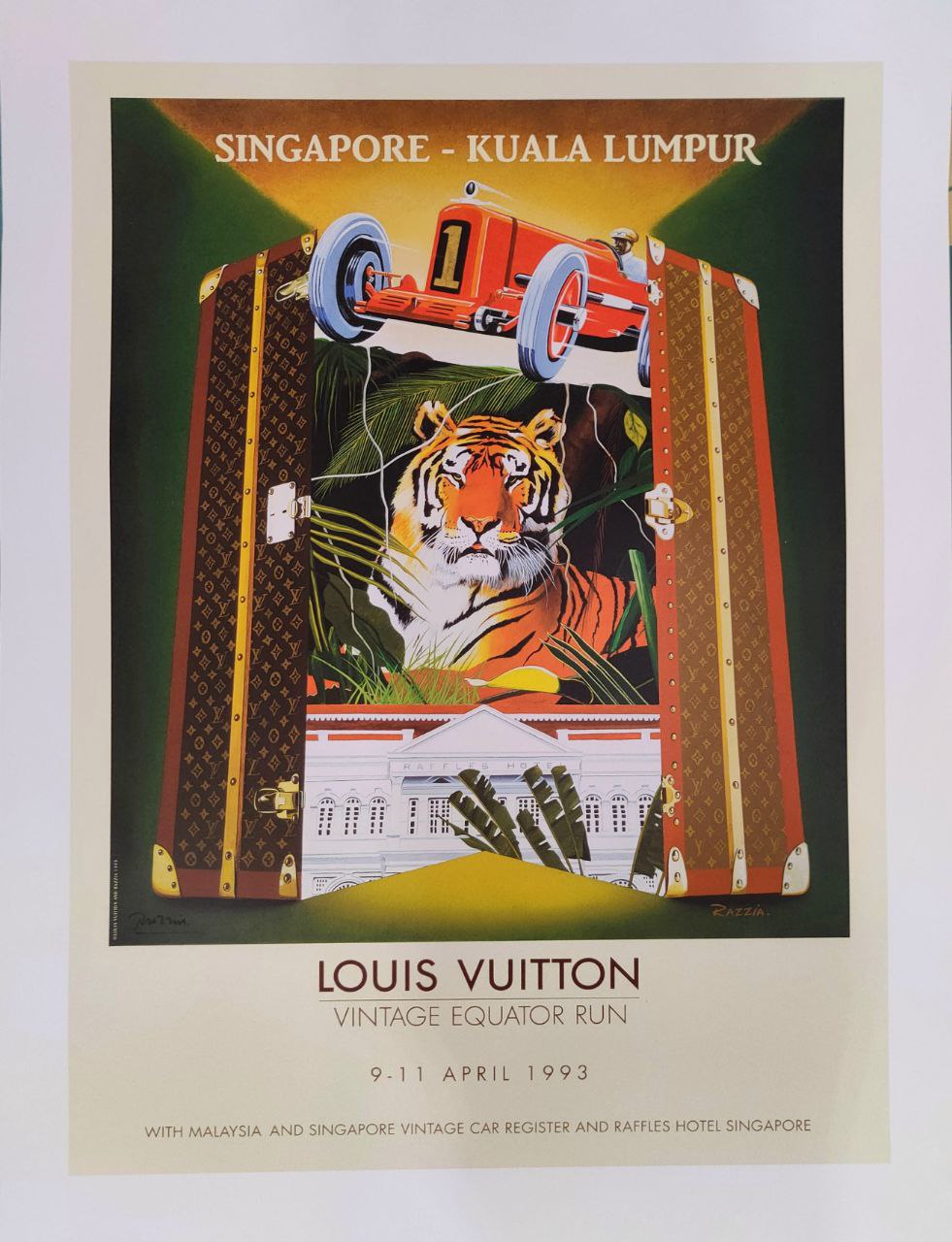 Razzia | Manifesto pubblicitario - Louis Vuitton Vintage Equator Run