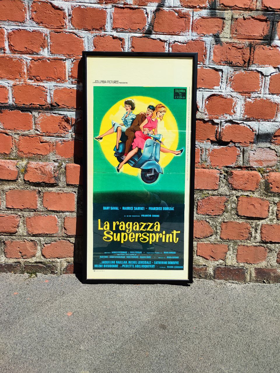 Locandina originale di cinema - La ragazza supersprint
