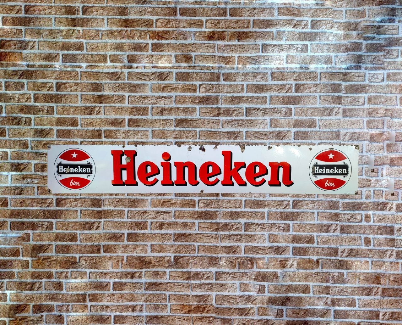 Insegna smaltata Birra Heineken | Anni '70