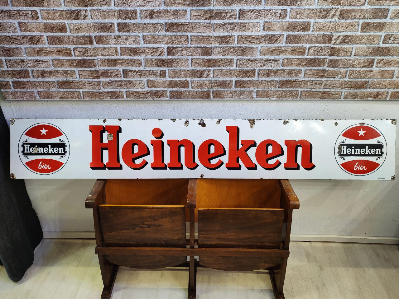 Insegna smaltata Birra Heineken | Anni '70