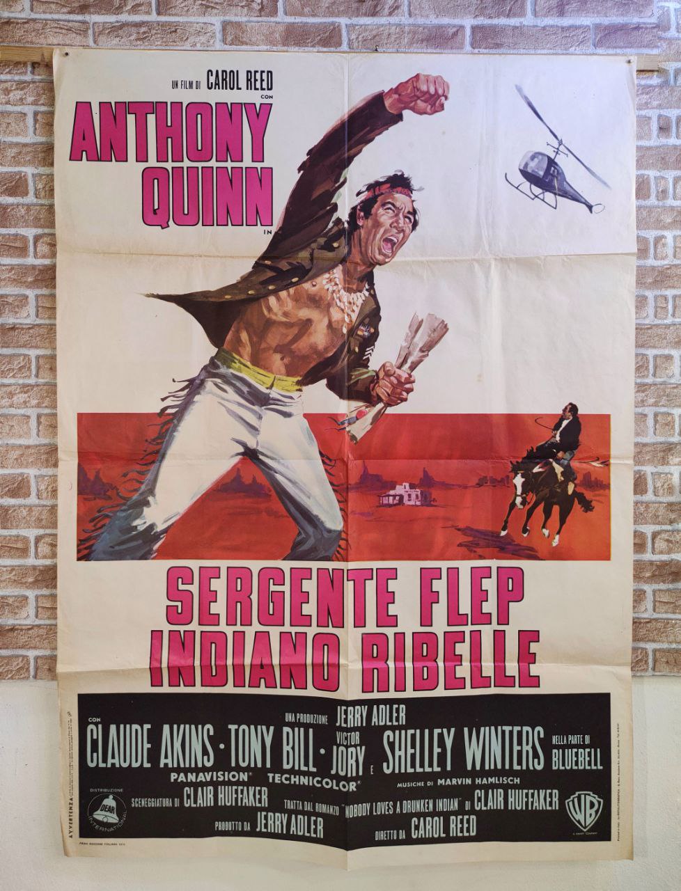 Manifesto originale di cinema - Sergente Flep indiano ribelle