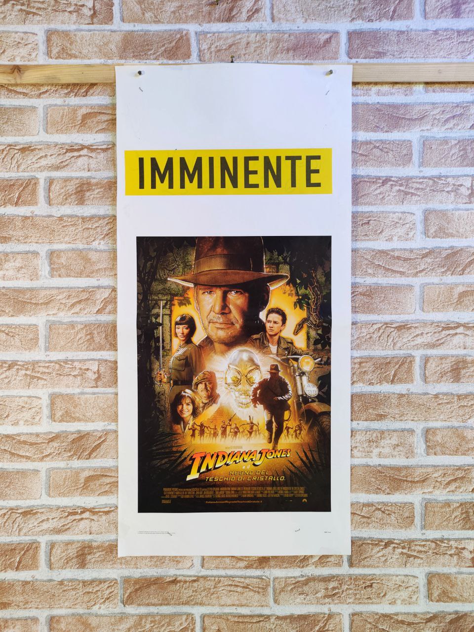 Locandina originale di cinema - Indiana Jones e il regno del teschio di cristallo