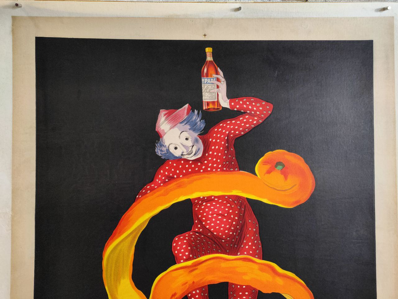 Manifesto originale pubblicitario - Campari l'aperitif - Spiritello