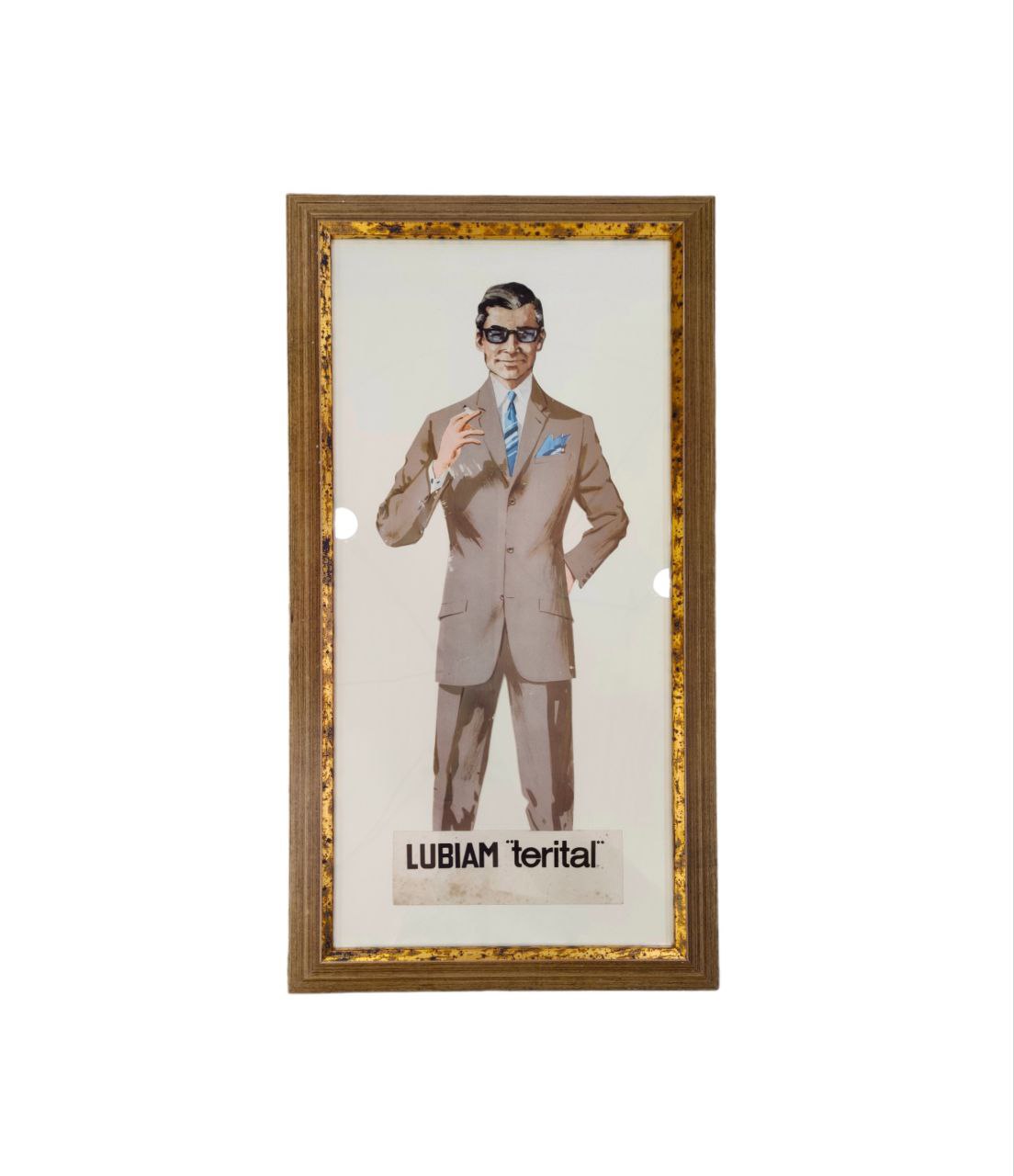 Cartonato pubblicitario Lubiam terital