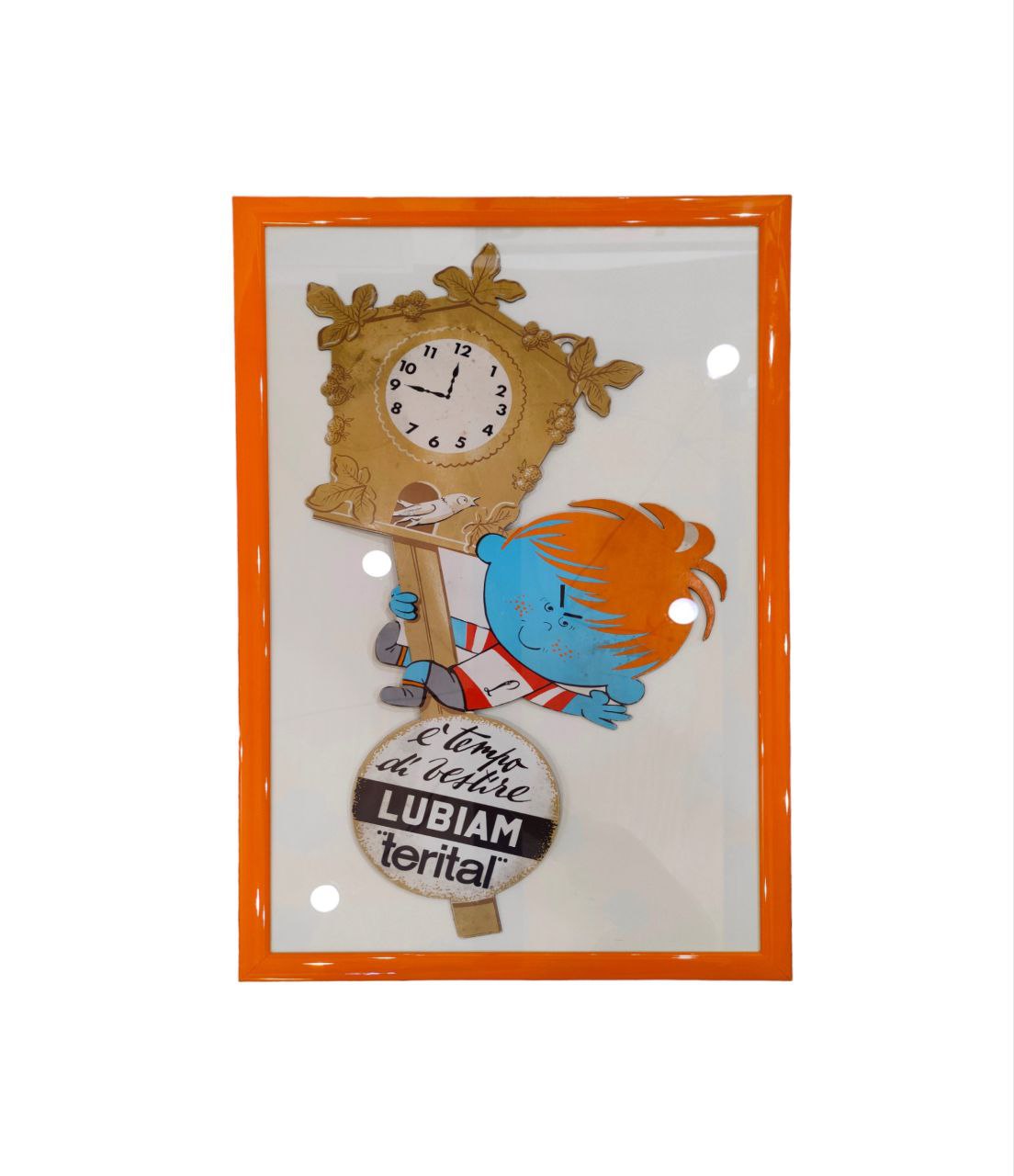 Cartonato pubblicitario Lubiam terital