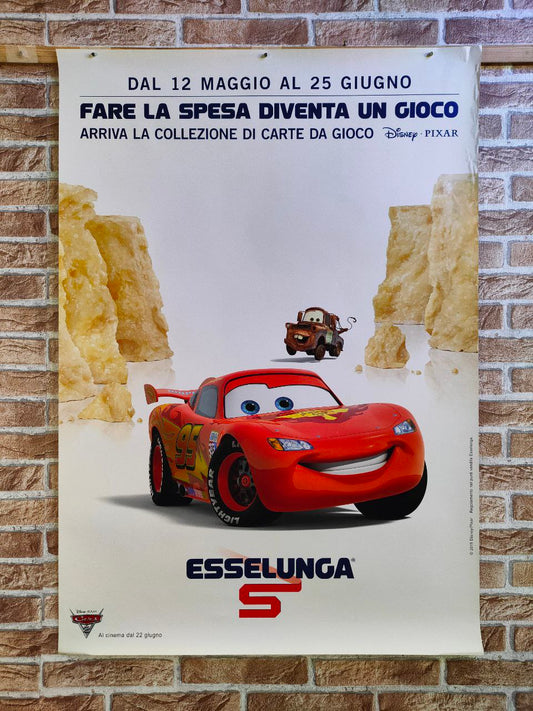 Manifesto originale pubblicitario - Esselunga, Cars