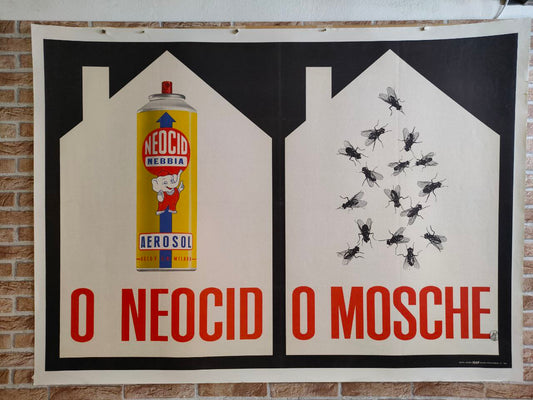 Manifesto originale pubblicitario - Neocid insetticida
