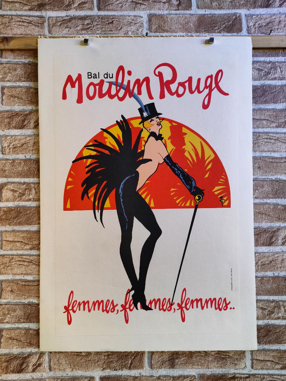 Manifesto originale pubblicitario - Moulin Rouge