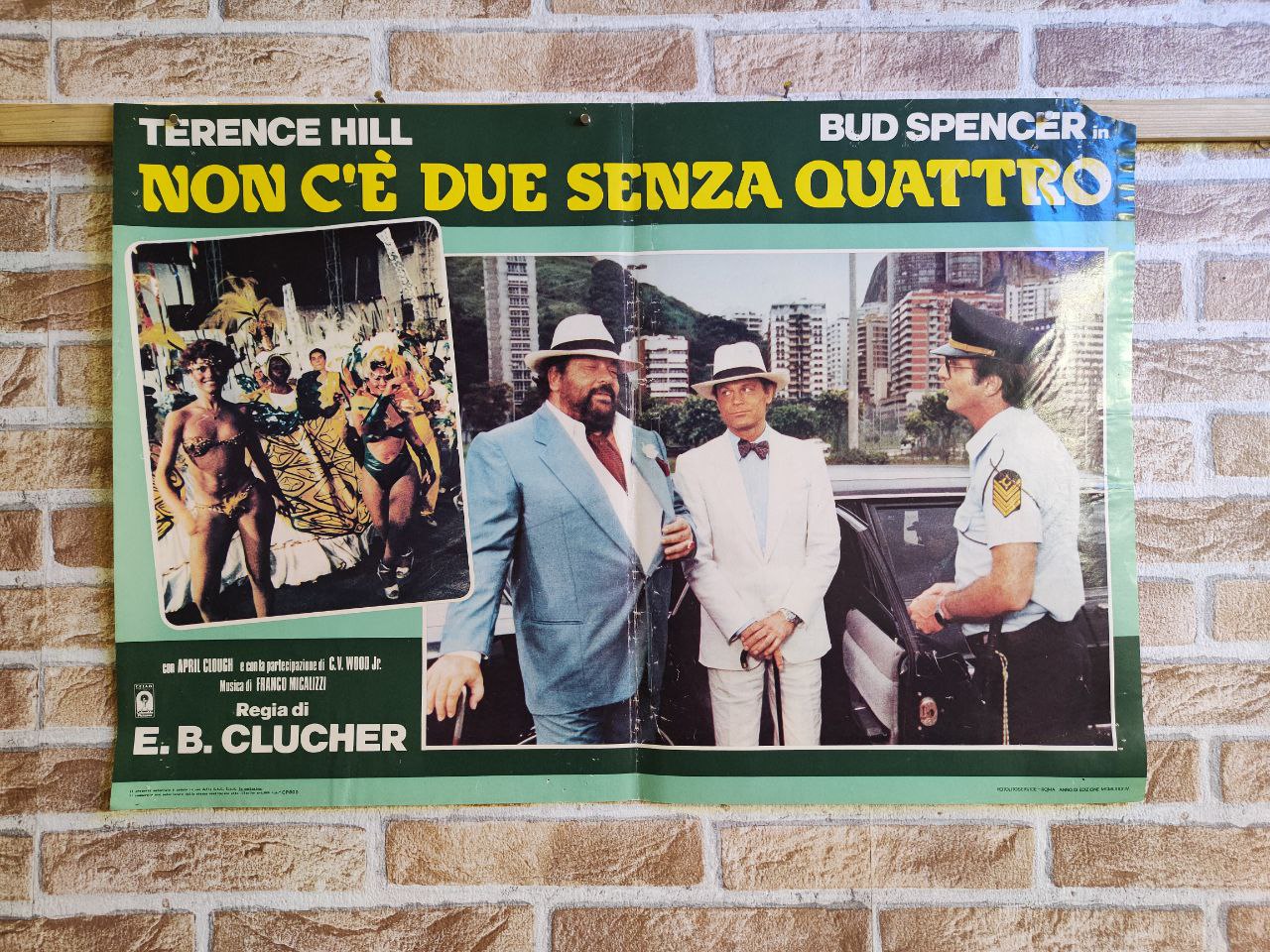 Fotobusta originale di cinema - Non c'è due senza quattro