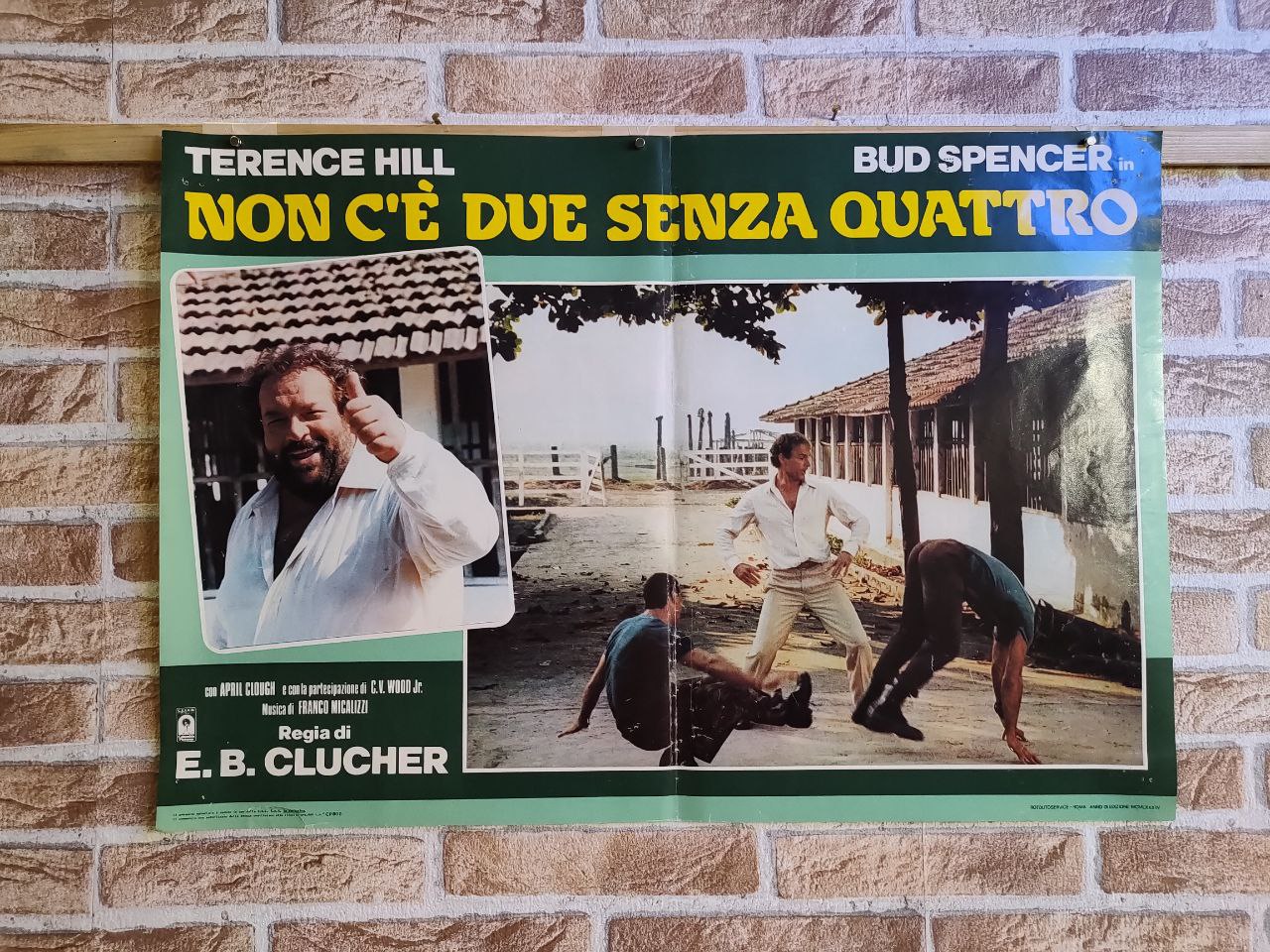 Fotobusta originale di cinema - Non c'è due senza quattro