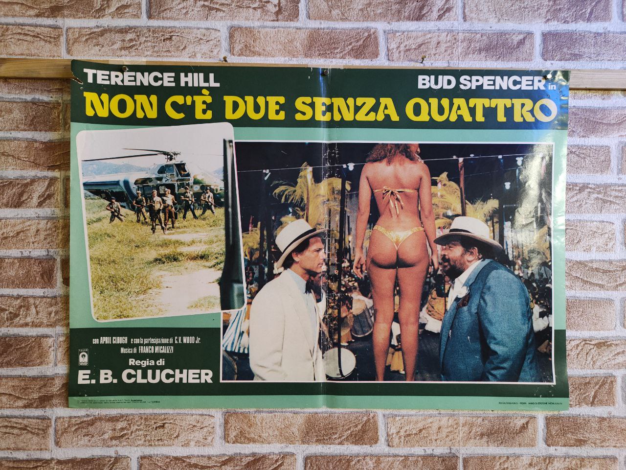 Fotobusta originale di cinema - Non c'è due senza quattro