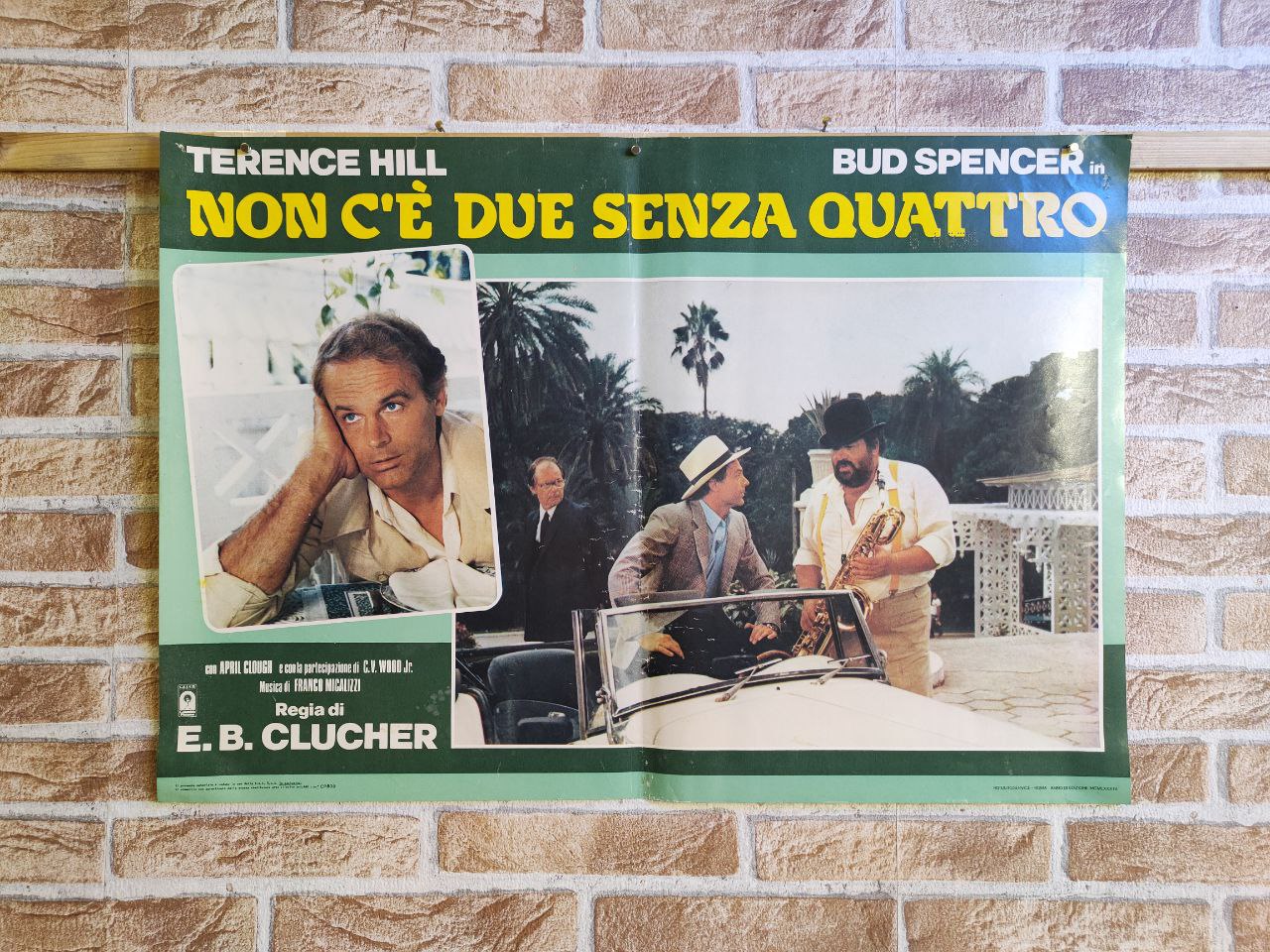 Fotobusta originale di cinema - Non c'è due senza quattro
