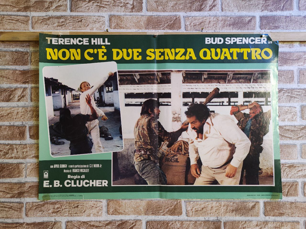 Fotobusta originale di cinema - Non c'è due senza quattro