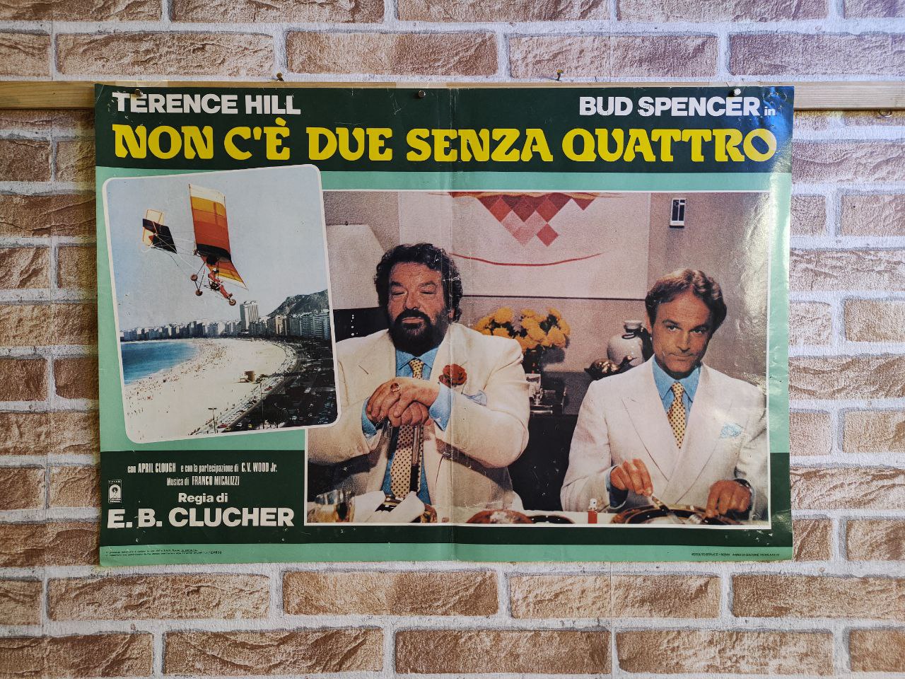 Fotobusta originale di cinema - Non c'è due senza quattro