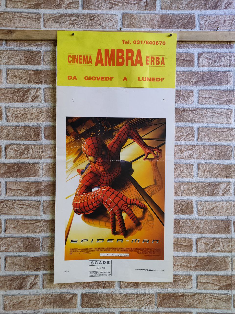 Locandina originale di cinema - Spider-Man