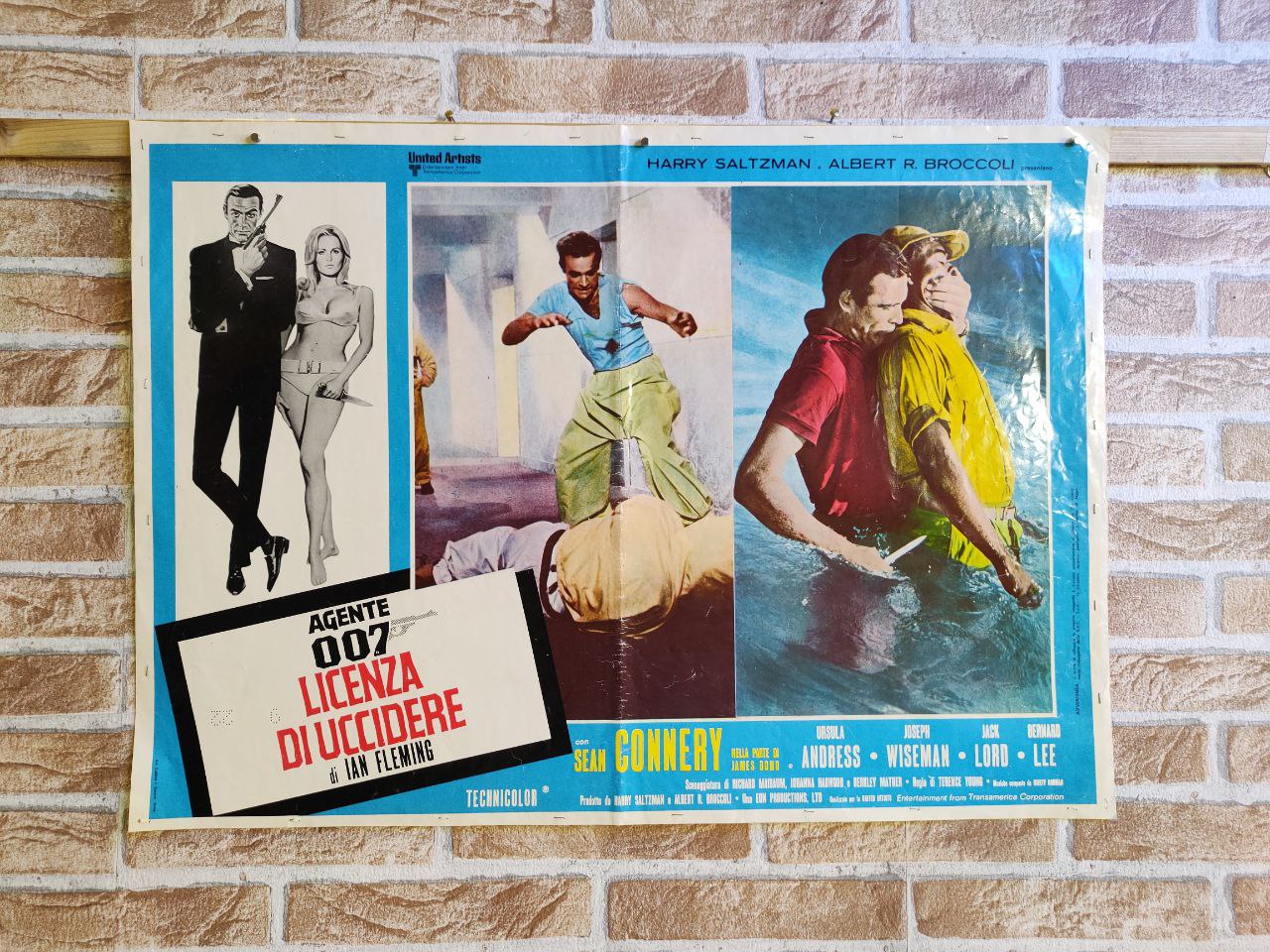 Fotobusta originale di cinema - Agente 007 - Licenza di uccidere