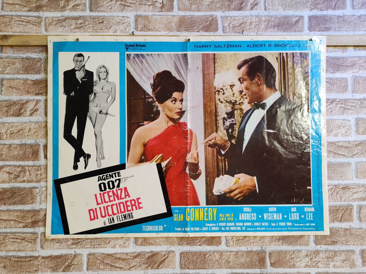 Fotobusta originale di cinema - Agente 007 - Licenza di uccidere