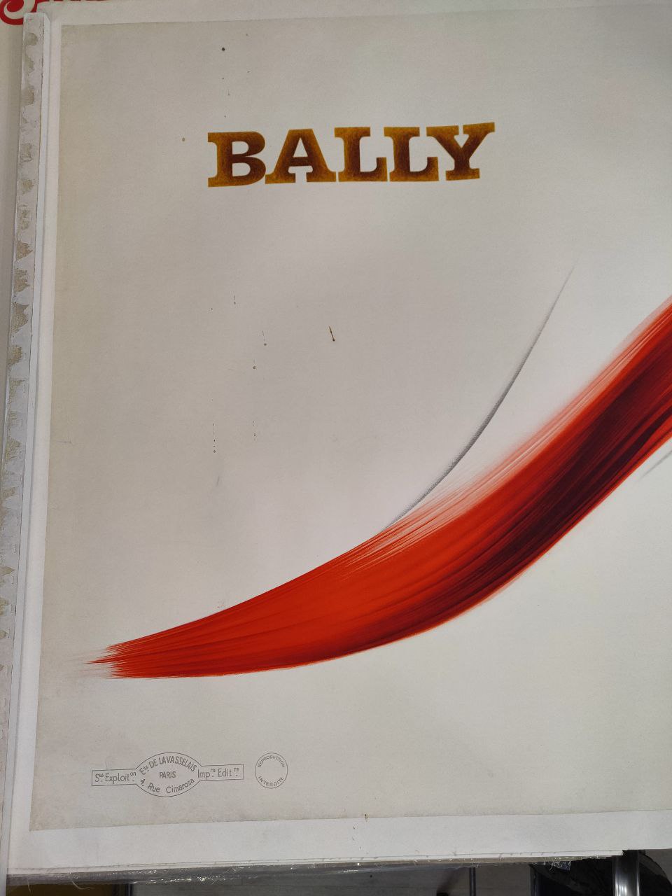 Manifesto originale pubblicitario - Scarpe Bally