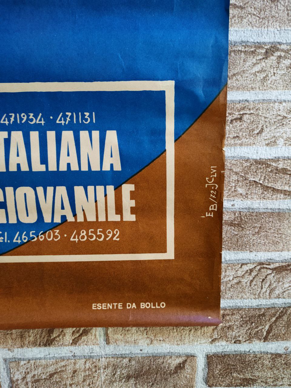 Manifesto originale pubblicitario - Nella spirale del caos, Unione Monarchica Italiana
