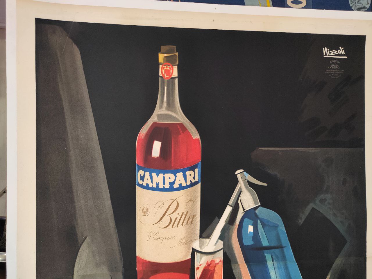 Manifesto originale pubblicitario - Campari l'aperitivo - Nizzoli