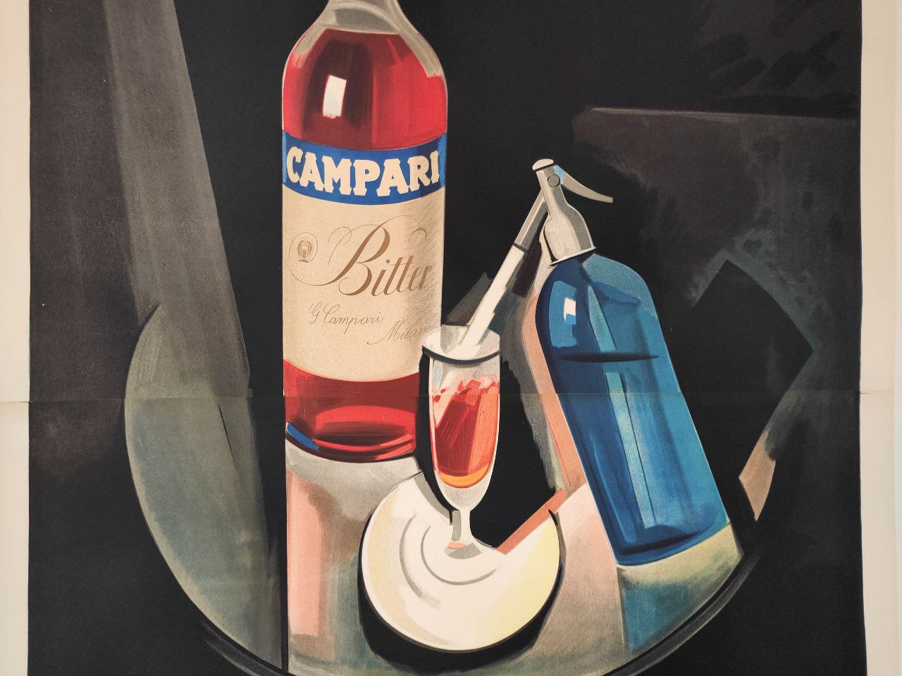 Manifesto originale pubblicitario - Campari l'aperitivo - Nizzoli