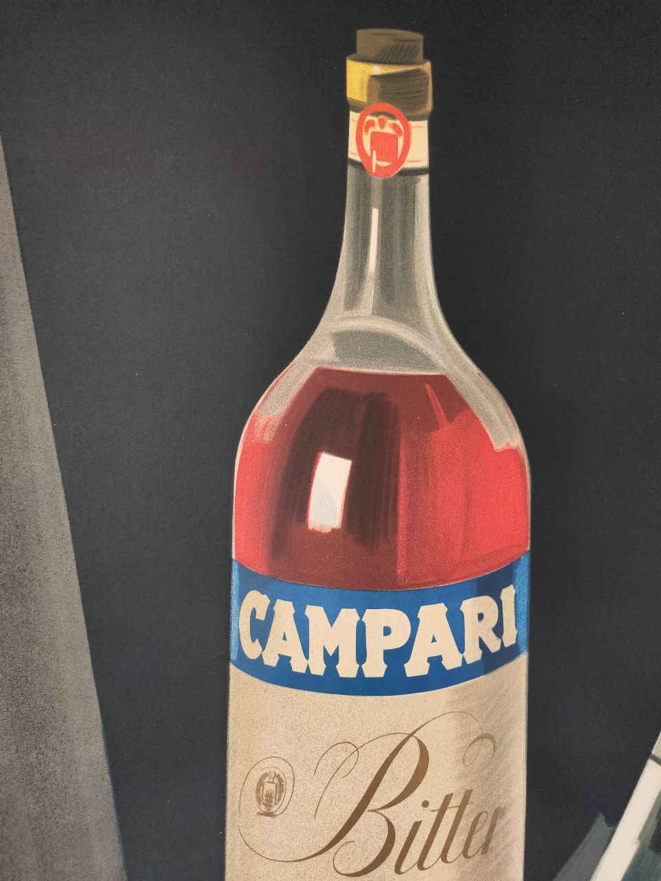 Manifesto originale pubblicitario - Campari l'aperitivo - Nizzoli