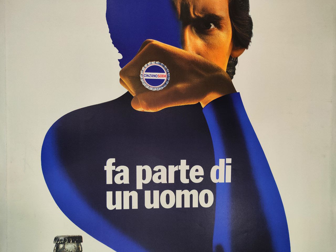 Manifesto originale pubblicitario - Cinzano Soda